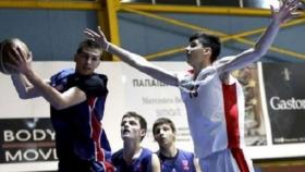 Vukcevic, nuevo fichaje de la cantera del Madrid, durante un partido. Foto: Twitter