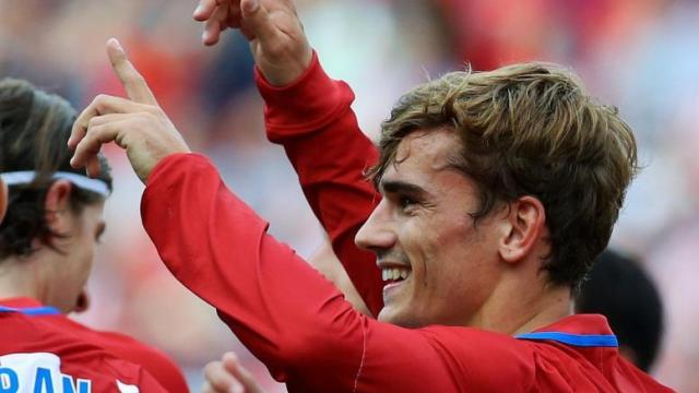 Griezmann celebra un gol con el Atlético de Madrid