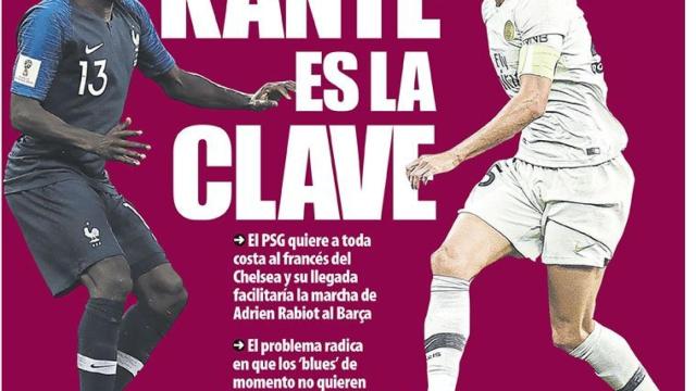 Portada Mundo Deportivo (01/08/18)