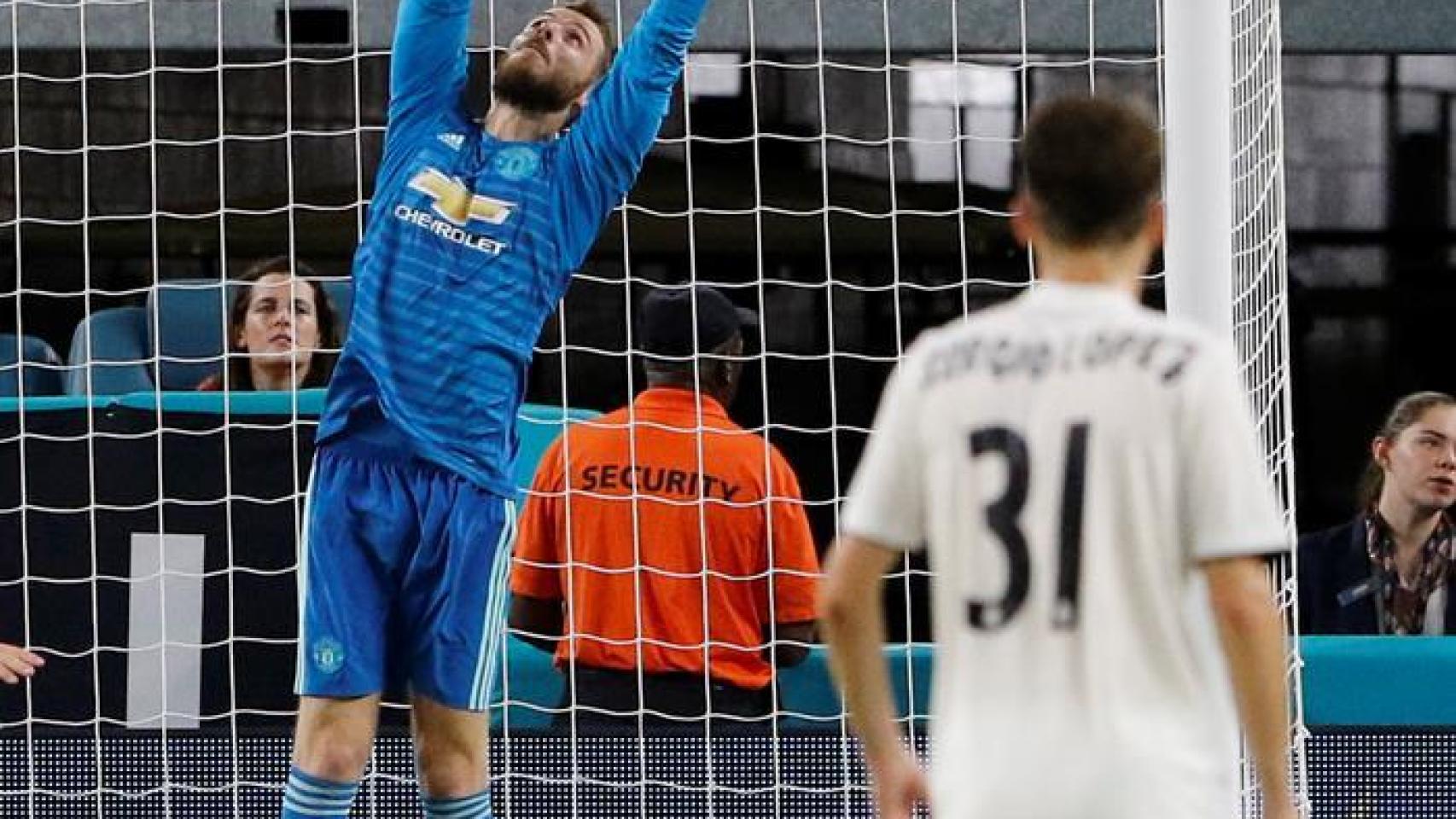 De Gea, en el Manchester United - Real Madrid