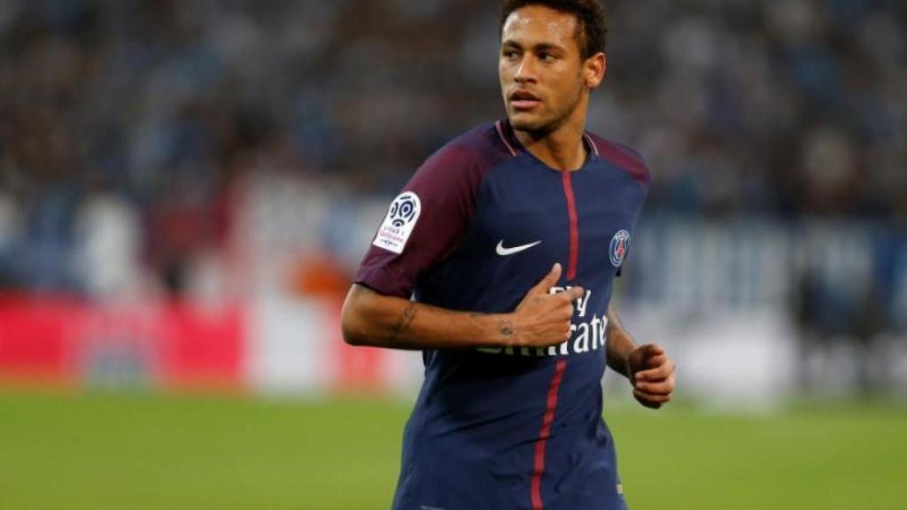 Neymar durante un partido del PSG