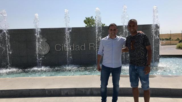 Ayoub en la Ciudad Real Madrid. Foto: Twitter (@MediaBaseSports)