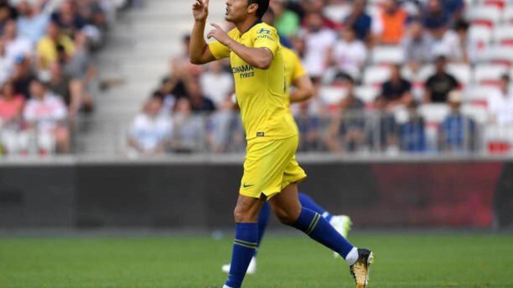 Pedro celebra un gol con el Chelsea. Foto:Twitter (@_Pedro17_)