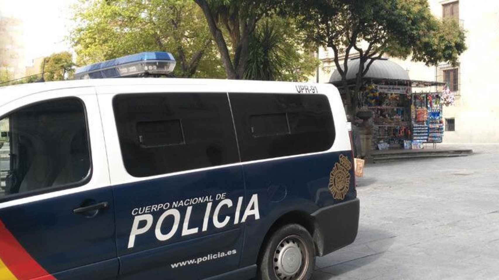 Furgón de la Policía Nacional de Salamanca