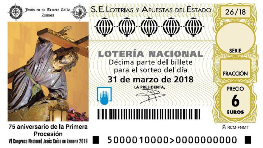 zamora loteria jesus en su tercera caida