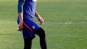 Adán, durante un entrenamiento del Atlético de Madrid.