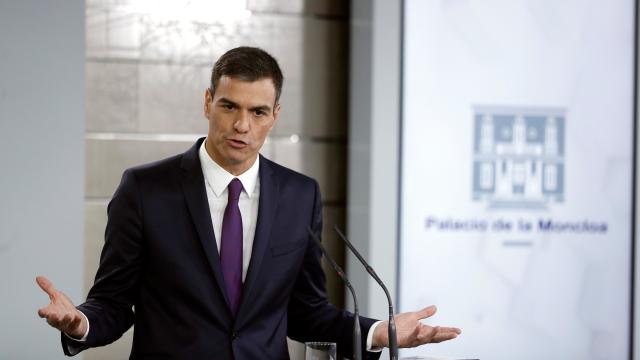 Pedro Sánchez, durante su comparecencia tras el Consejo de Ministros