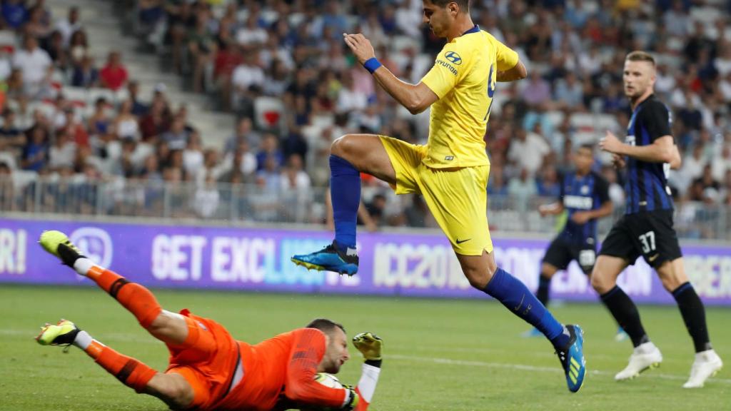 Morata, en uno de los partidos de pretemporada con el Chelsea. Foto: REUTERS