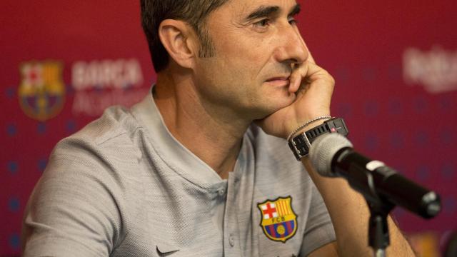 Valverde, durante una rueda de prensa. Foto: EFE