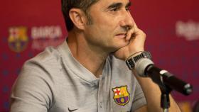Valverde, durante una rueda de prensa. Foto: EFE