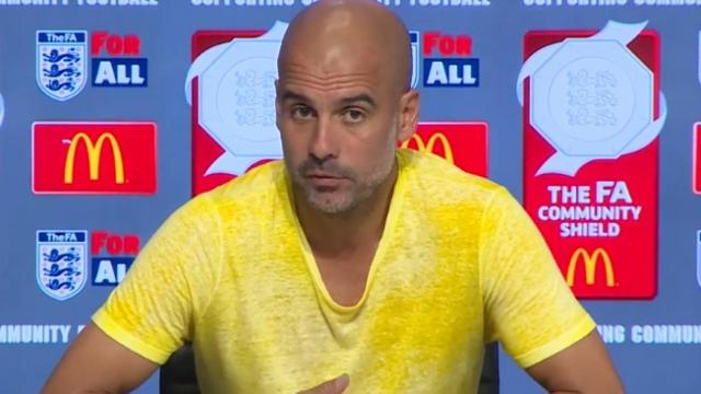 Guardiola, en rueda de prensa