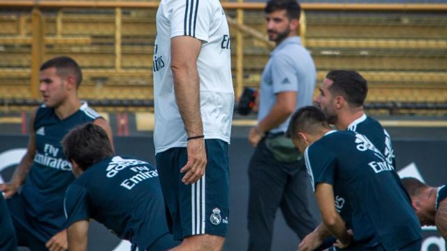 Lopetegui durante un entrenamiento del Real Madrid