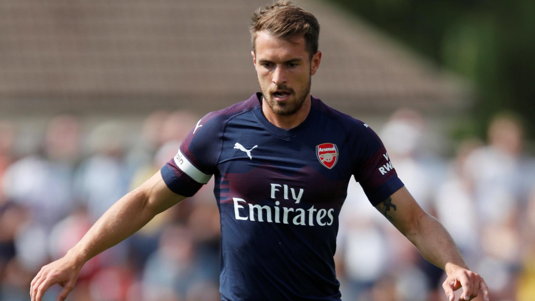 Ramsey durante un partido de pretemporada con el Arsenal