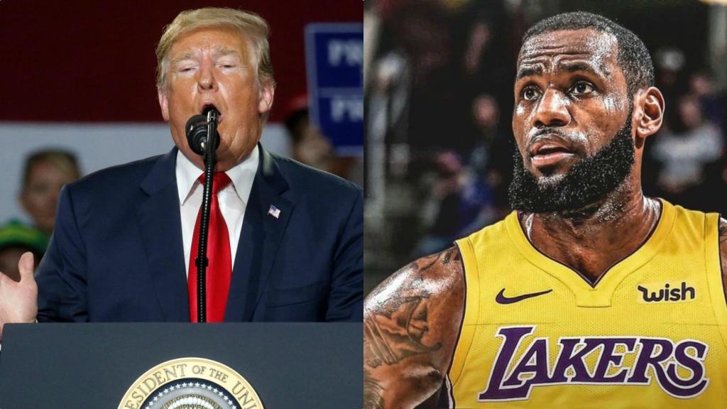 El presidente de Estados Unidos, Donald Trump, y LeBron James