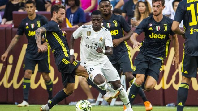 Vinicius, durante el partido de pretemporada ante la Juventus.