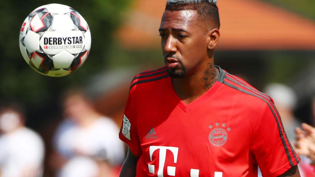 Boateng durante un entrenamiento con el Bayern Múnich