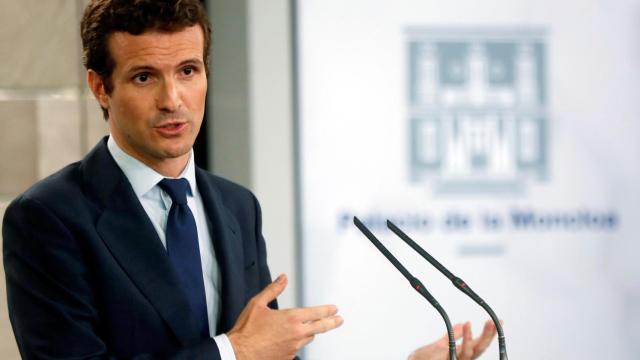 El líder del PP, Pablo Casado.