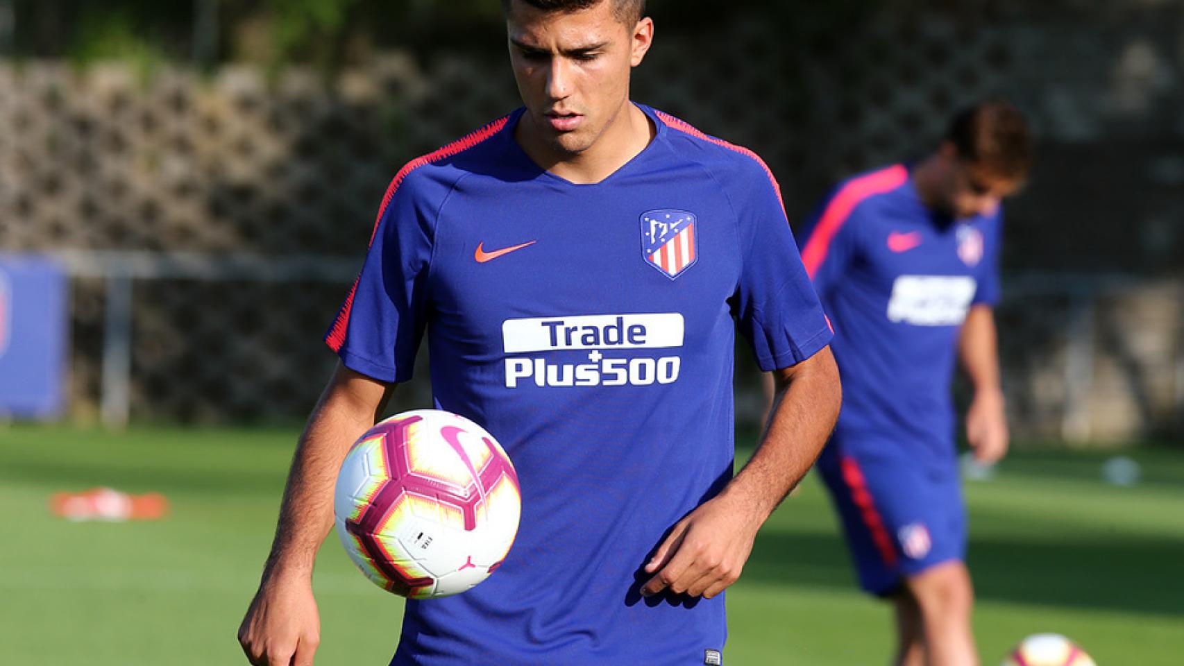 Rodri, en un entrenamiento con su equipo. Foto: atleticodemadrid.com