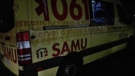 Una ambulancia en la ciudad de Ibiza.
