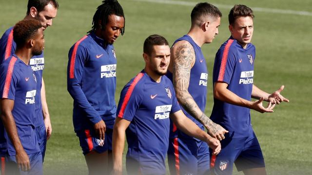 Koke durante un entrenamiento en pretemporada