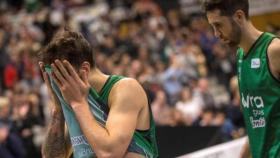 Nico Laprovittola y Sergi Vidal tras un partido del Joventut