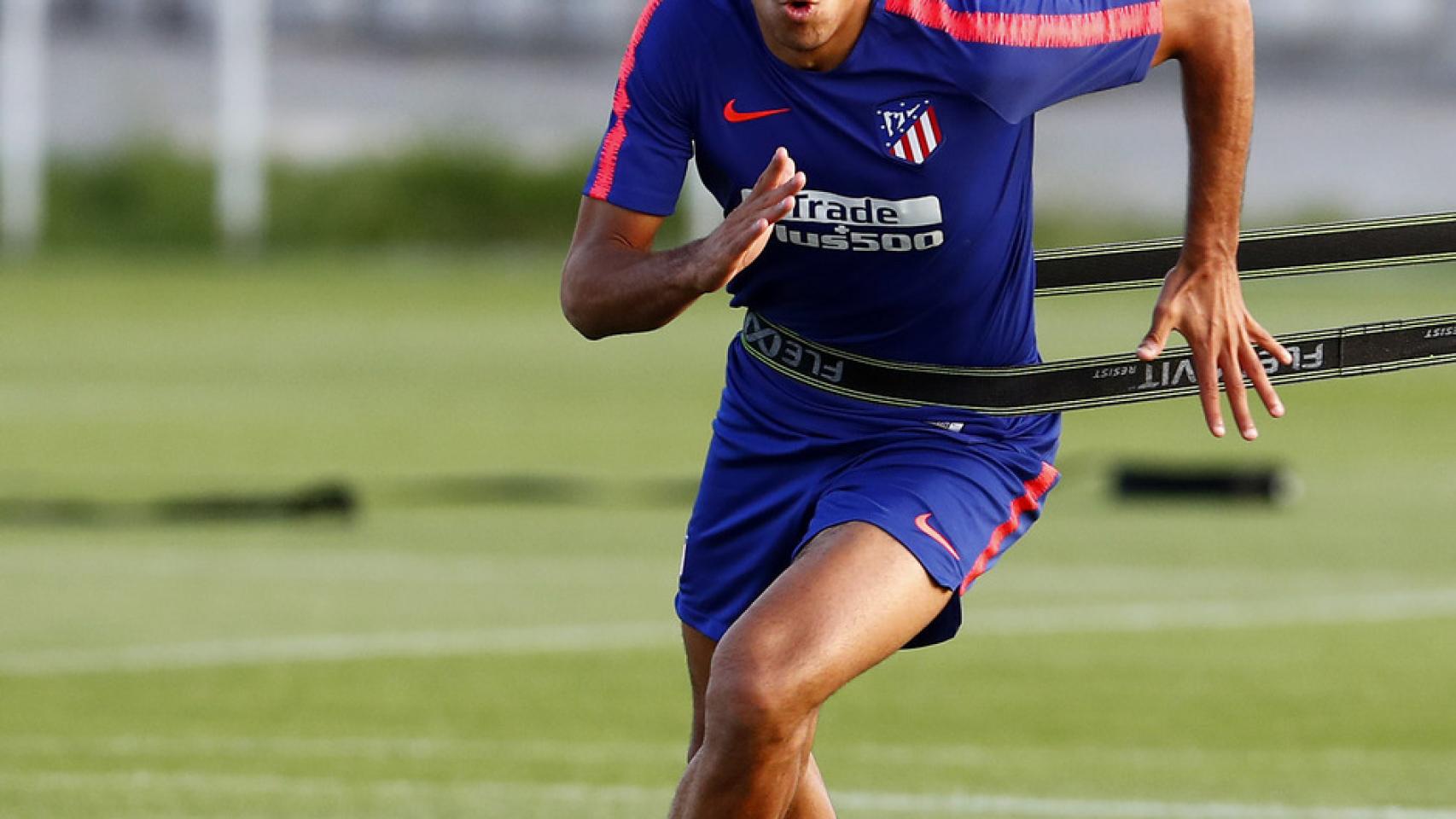 Rodri, en un entrenamiento con su equipo. Foto: atleticodemadrid.com