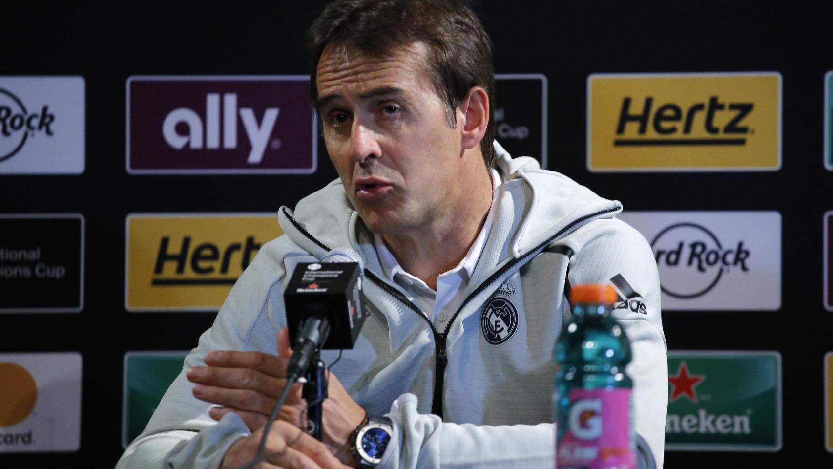 Lopetegui en rueda de prensa tras la victoria contra la Roma