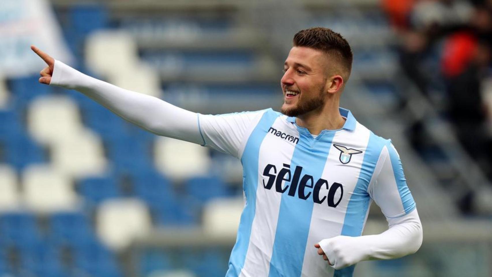 Milinković-Savić, en un partido con la Lazio.