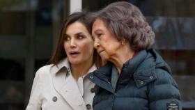 La Reina Letizia y Doña Sofía