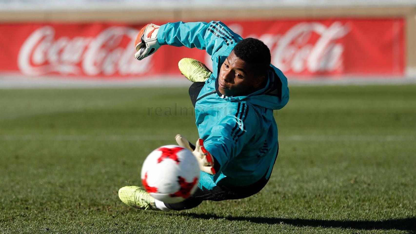 Moha Ramos, durante un entrenamiento