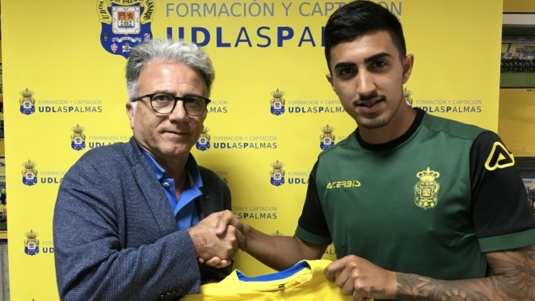 Toni Segura, canterano madridista, se marcha a la UD Las Palmas. Foto: udlaspalmas.es