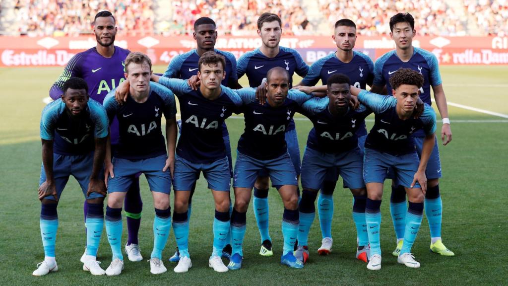 Jugadores del Tottenham durante un partido de la pretemporada.