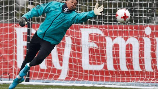 Moha Ramos, durante un entrenamiento.