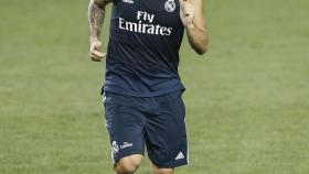 Isco durante un entrenamiento con el Real Madrid