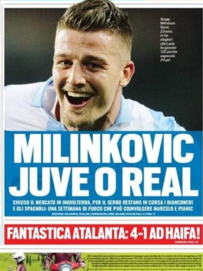 Portada Tuttosport del 10 de agosto de 2018