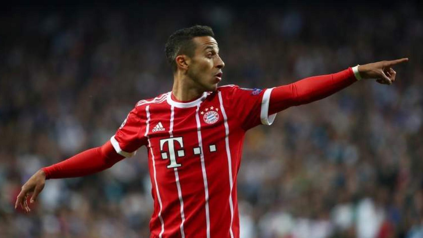 Thiago Alcántara, durante un partido con el Bayern Múnich