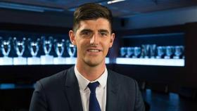 Courtois, entrevistado con el Real Madrid