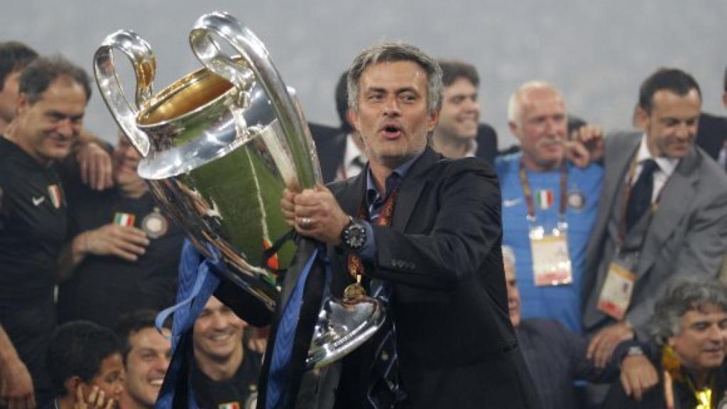 Mourinho, tras ganar la Copa de Europa.