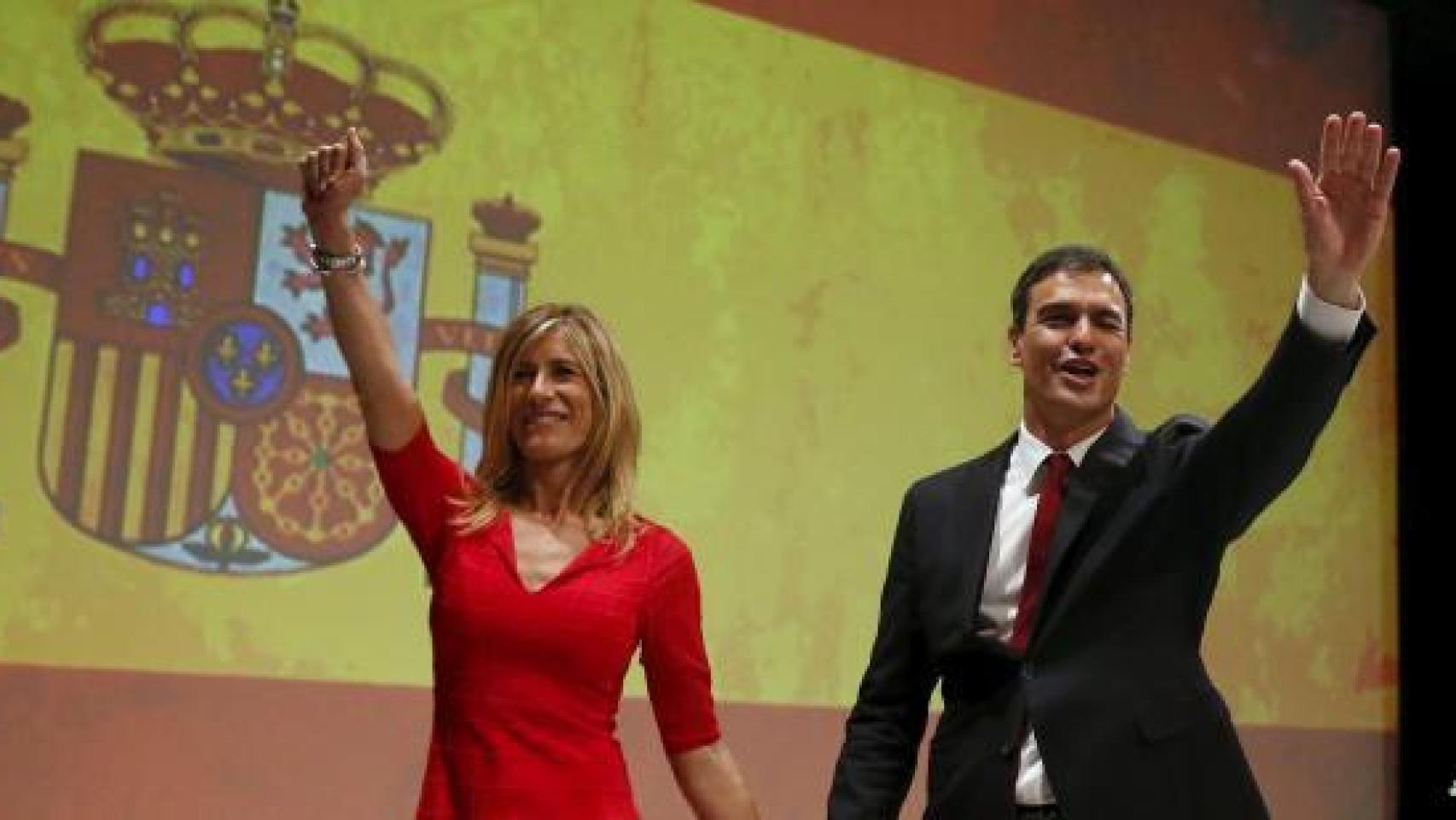 Pedro Sánchez y Begoña Gómez, en junio de 2015.