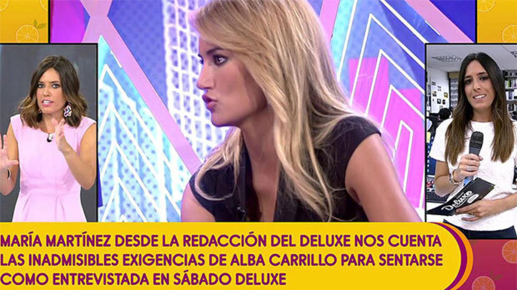 Telecinco rechaza las condiciones de Alba Carrillo para ir al ‘Deluxe’
