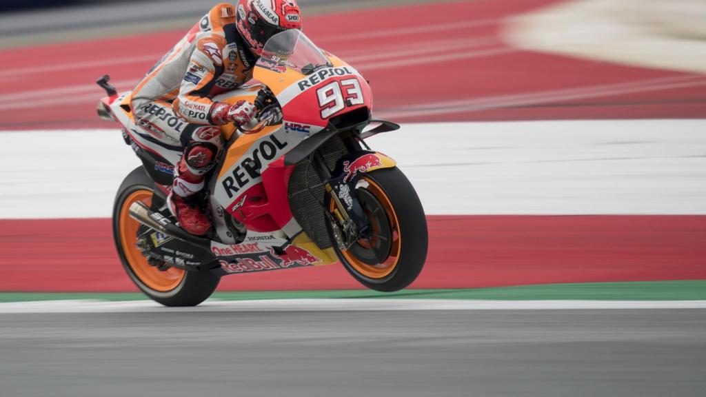 Marc Márquez, durante la sesión de clasificación del GP de Austria.