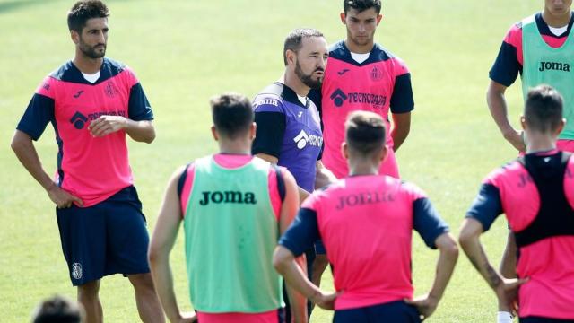 Entrenamiento del Getafe. Foto: Twitter (@GetafeCF)