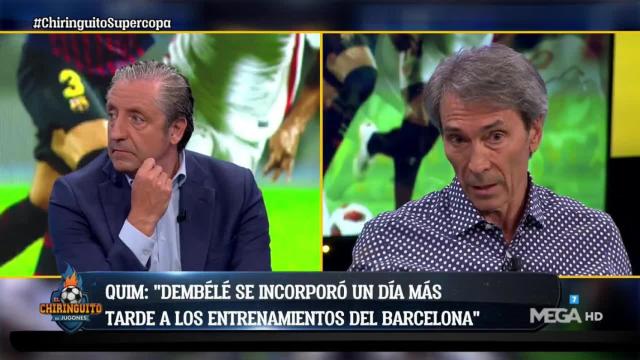 Lobo Carrasco en El Chiringuito. Foto: Twitter (@elchiringuitotv)