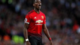 Pogba, en un partido con el United.