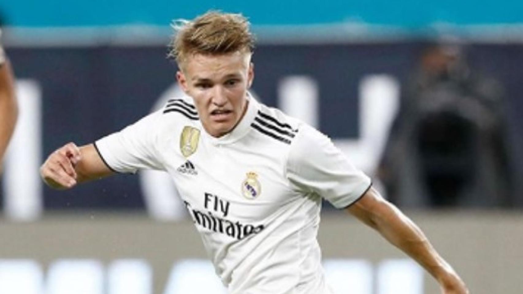 Odegaard durante el amistoso ante el Manchester United. Foto: Instagram (@odegaard.98)