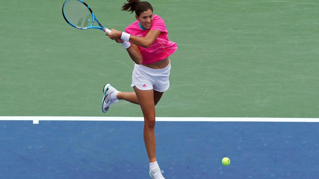 Garbiñe Muguruza, durante el Master de Cincinnati