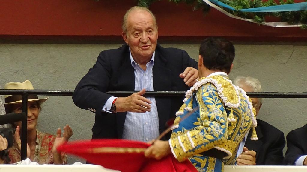 Juan Carlos I en la plaza de toros de San Sebastián, en 2015.