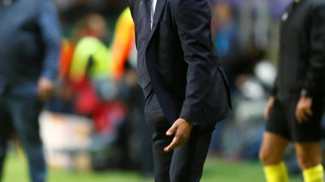 Julen Lopetegui, dando órdenes a sus jugadores