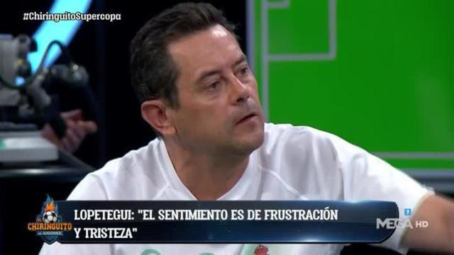 Tomás Roncero en El Chiringuito. Foto: Twitter. (@elchiringuitotv)