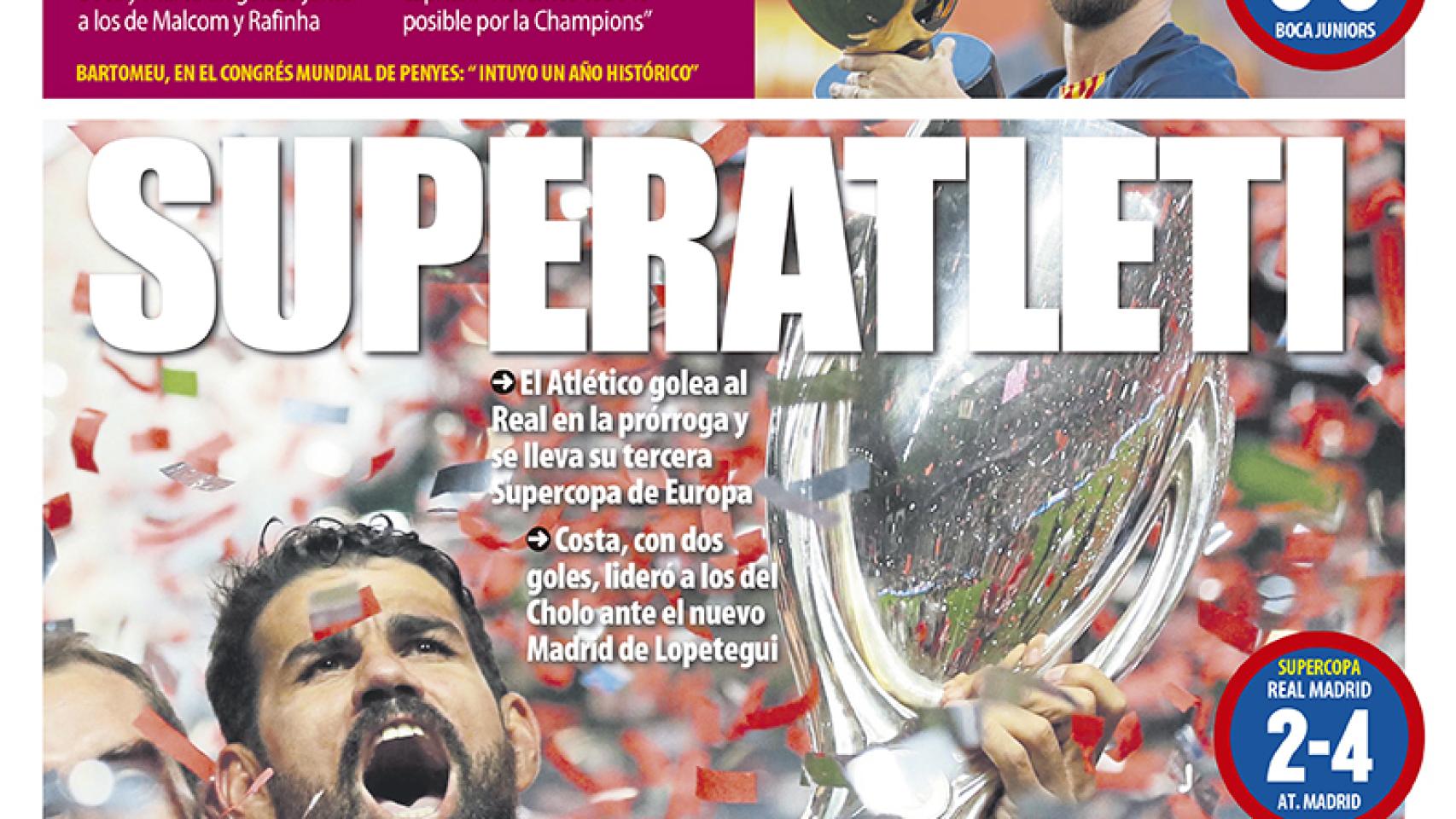 Portada Mundo Deportivo (16/08/18)